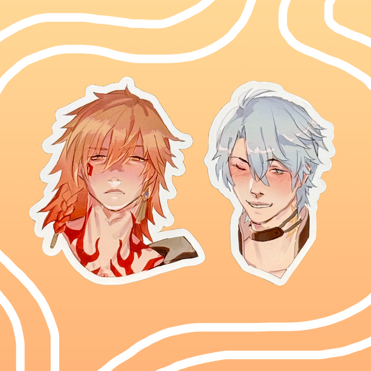 Honkai Star Rail Mydei and Phainon Vinyl Stickers (tashimione)