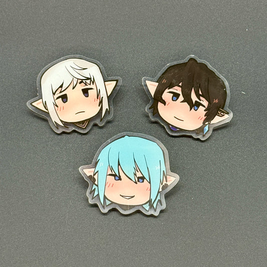 Final Fantasy XIV Estinien Aymeric Haurchefant Acrylic Pins
