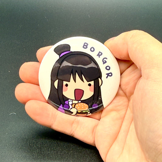 Ace Attorney Maya Borgor Button