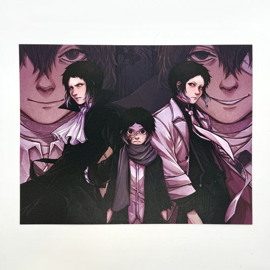 Bungo Stray Dogs Akutagawa BEAST 8.5x11" Print