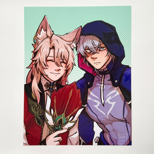 Honkai Star Rail Jiaoqiu Moze 8.5x11" Print