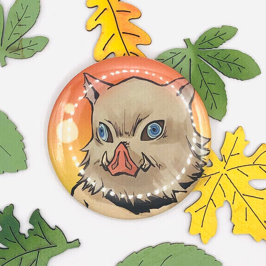 Demon Slayer Inosuke 2.25" Button Badge