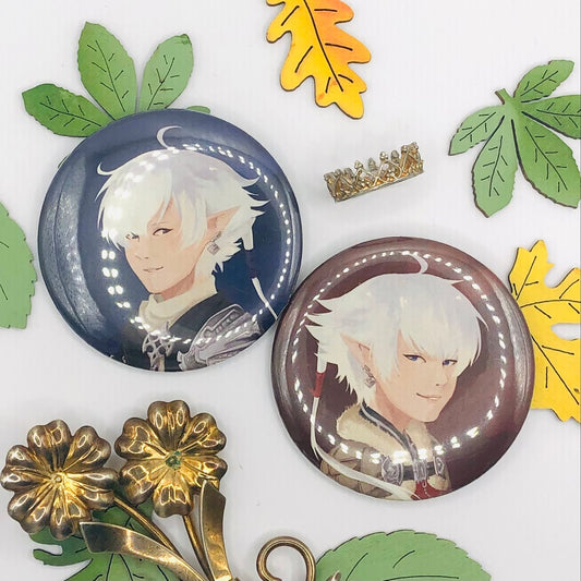 FFXIV Alphinaud and Alisae 2.25" Button Badge