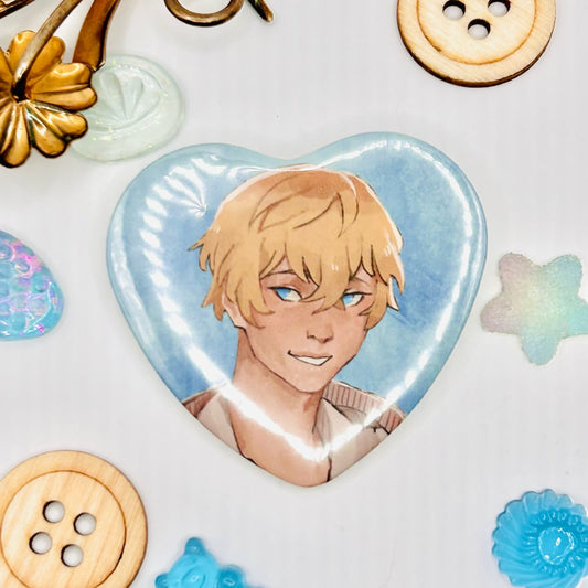 Tokyo Revengers Chifuyu 2.25" Heart Button Badge