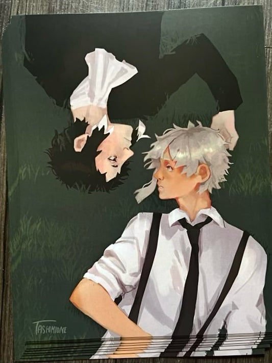 Bungou Stray Dogs Atsushi and Akutagawa 8.5"x11" Print