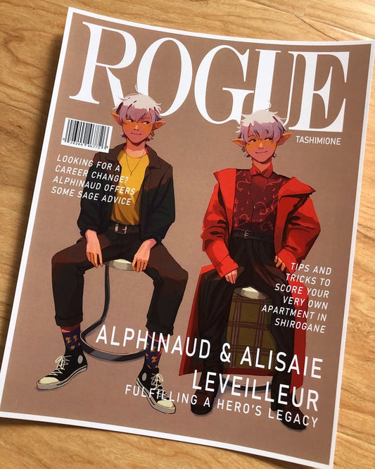FFXIV Alphinaud and Alisae Rogue 8.5"x11" Print