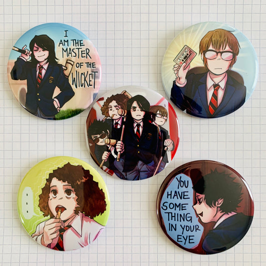 My Chemical Romance I'M NOT OKAY! Button Set