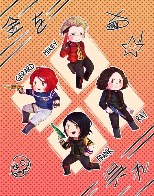 My Chemical Romance Fabulous Killjoys Sticker Pack