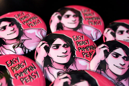 Easy Peasy Pumpkin Peasy! Gerard Way Button Badge