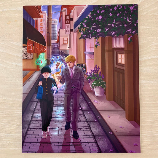 Mob Psycho 100 Afternoon Walk Print