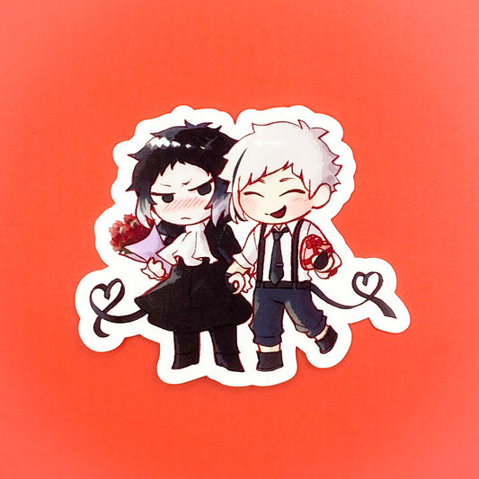 Atsushi and Akutagawa Sticker