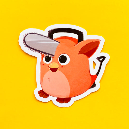 Chainsaw Man Pochita Furby Sticker