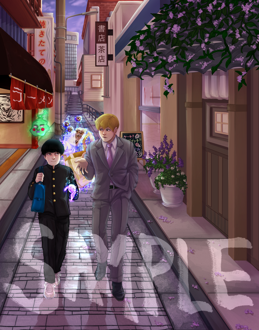 Mob Psycho 100 Afternoon Walk Print