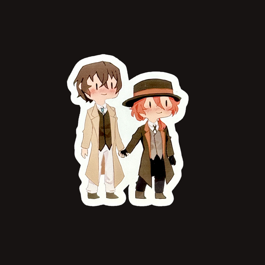 Bungo Stray Dogs Dazai and Chuuya Vinyl Sticker