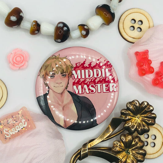 Your Turn to Die Keiji Middie Master 2.25" Button Badge