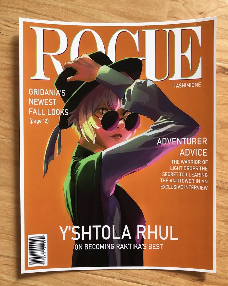 FFXIV Y'shtola Rhul Rogue 8.5"x11" Print