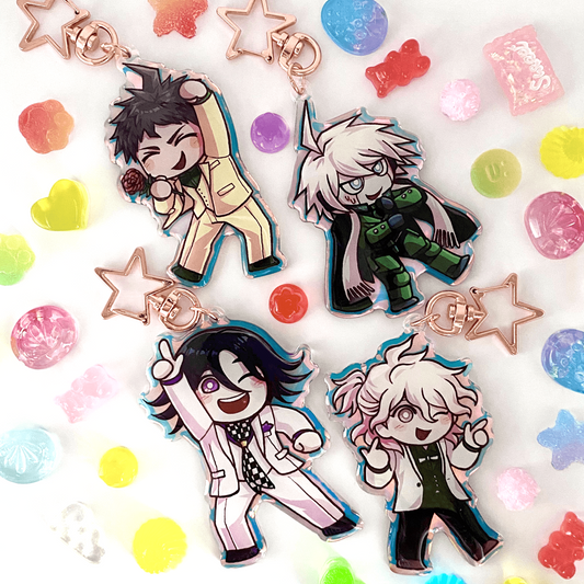Danganronpa 10th Anniversary Rainbow Acrylic Charms