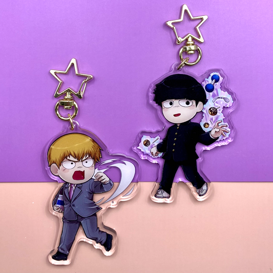 Mob Psycho 100 Reigen and Mob Charms