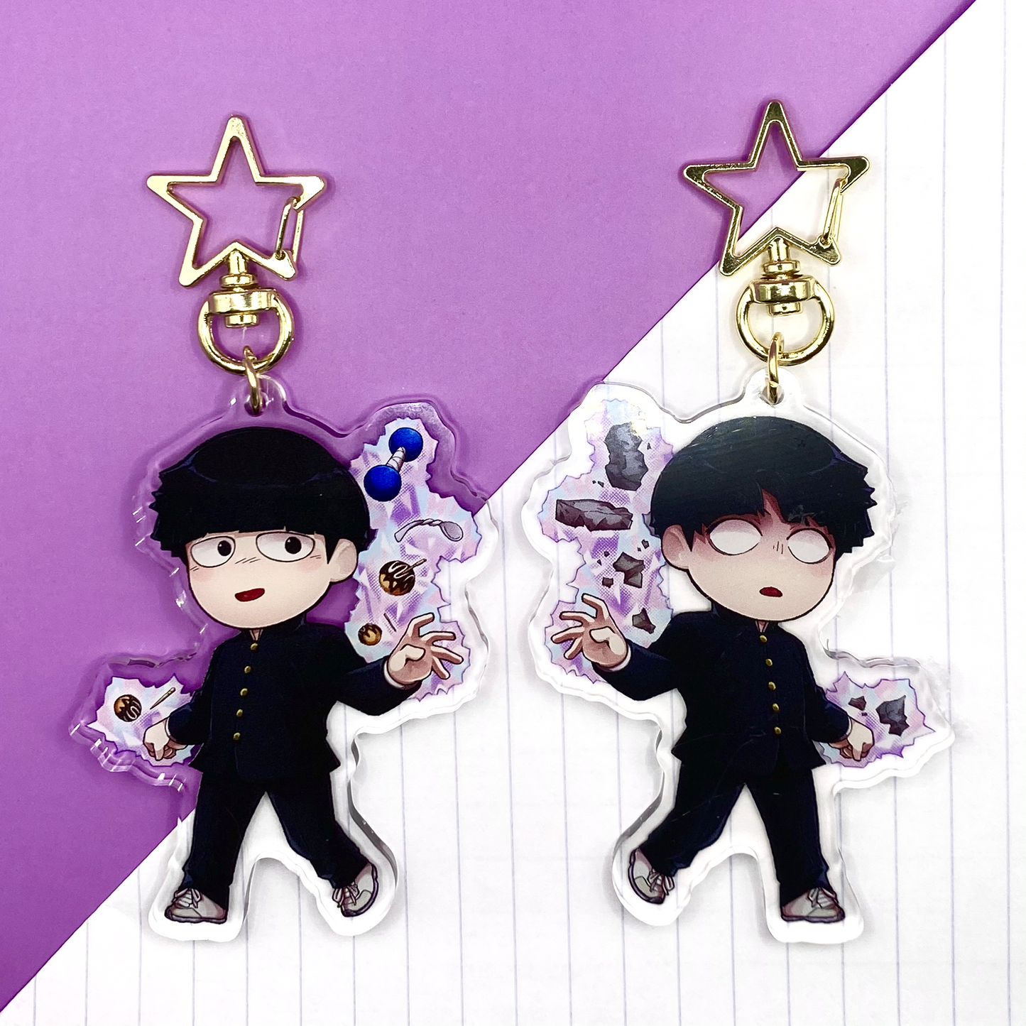 Mob Psycho 100 Reigen and Mob Charms
